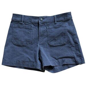 LOFT "The Palmer Short"Womens 4" Shorts- Denim Washed Gray-Size 8-GUC